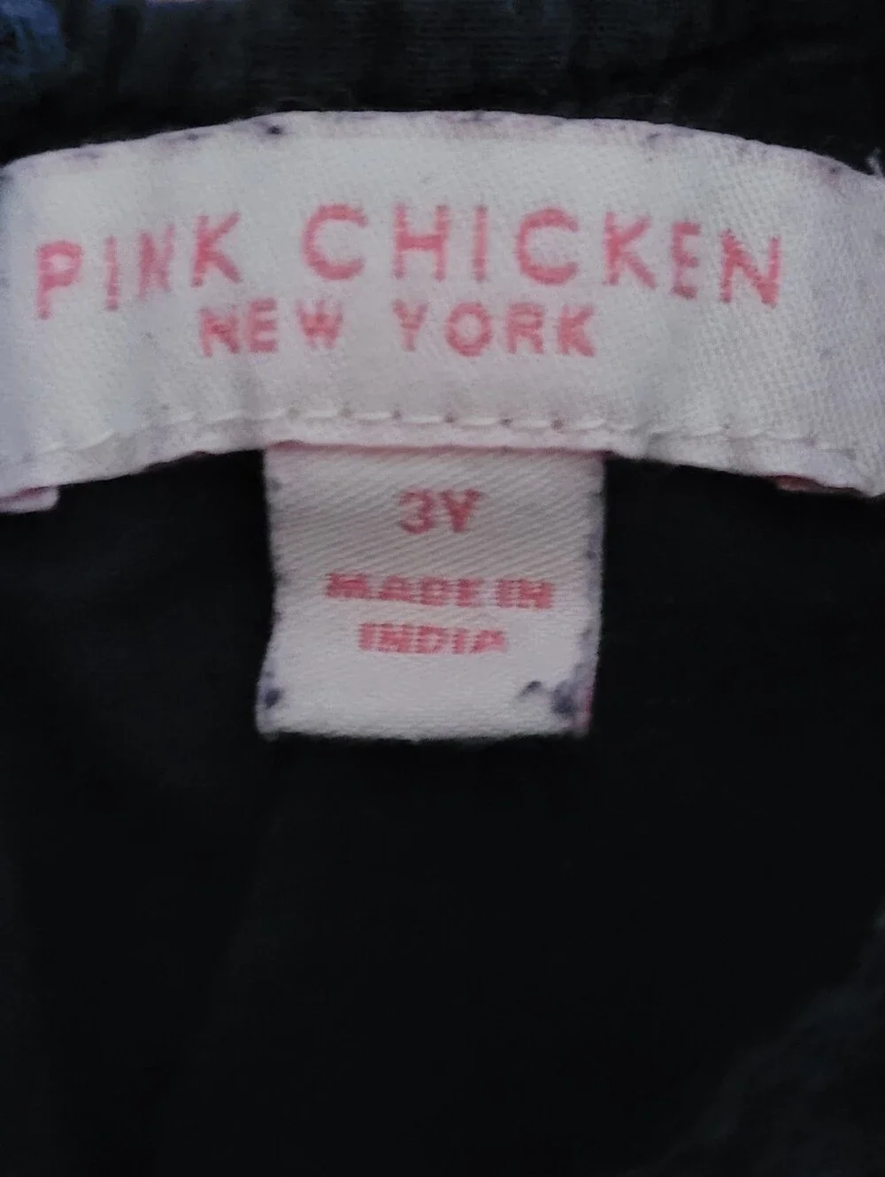 PINK CHICKEN ALPHABET EMBROIDERY KIT DRESS